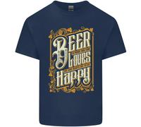 La Birra È La Prova Che Dio Ama L'Alcol Divertente Uomo Cotone T-Shirt Tee Top