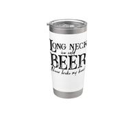 La birra fredda a collo lungo non mi ha mai spezzato il cuore Bicchiere termico in acciaio inox doppia parete