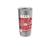 La birra ha rubato il mio cuore non l'ha mai restituito Bicchiere termico in acciaio inox doppia parete