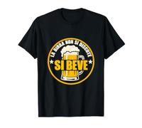 La Birra Non Si Discute Si Beve Maestri della Birra Bevitore Maglietta
