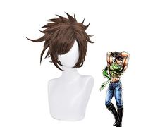 La bizzarra avventura di Jojo Joseph Joestar Parrucca marrone corta Costume cosplay Resistente al calore Capelli sintetici Uomo Donna Parrucche