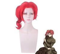 La bizzarra avventura di JOJO Kakyoin Noriaki parrucca rossa a coda di cavallo Cosplay costume resistente al calore capelli sintetici uomini donne parrucche da festa
