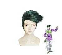 La bizzarra avventura di JOJO parrucca d'oro vento Rohan Kishibe costume cosplay resistente al calore capelli sintetici uomini donne parrucche da festa