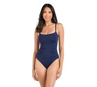 La Blanca One Piece Swimsuit Island Goddess Shirred Side Women's Bathing Suit Costume Intero, Indaco, 48 di più Donna
