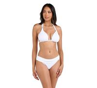 La Blanca Women's Island Goddess Sliding Halter Bikini Top White 12