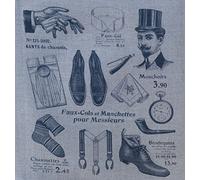 La Boîte à Broder COU040LN - Stoffa Stampata, Homme, Lino Naturale