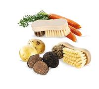 La Bonne Graine Yoocook YC90106 - Spazzola per Verdura, in Legno, con Fibre Naturali