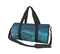 La borsa da viaggio Deep Ocean Canvas di grande capacità, può essere portata a spalla