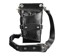 la borsa del parrucchiere, Cintura con fondina for forbici da barbiere, 7 tasche, multicolore(Black)