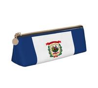 La borsa in pelle per cancelleria a triangolo con bandiera del West Virginia e la cancelleria per le vacanze sono elementi essenziali da viaggio, bianco, Taglia unica, Astuccio per trucchi