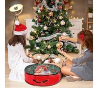 La borsa portaoggetti per ghirlande a base di PE costruita per anelli da 29 pollici garantisce una protezione a lungo termine contro l'esposizione ambientale durante lo stoccaggio (76 x 20 PVC bianco)