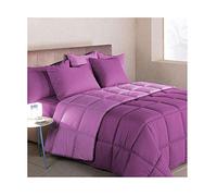 La Bottega del Risparmio CALEFFI Trapunta Modern Letto 1 Piazza E Mezza Tinta Unita Double Face Vari Colori (Ciclamino)