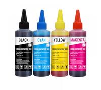 La bottiglia di inchiostro ricaricabile da 400 ml con 4 cartucce vuote compatibili con le stampanti PGI-2500 PGI-2500xl funziona con MASEFY IB4050 MB5050 MB5350 MB5150 MB5450 Modelli(4 Colors Ink)