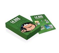 La BOX Gaston: Avec le tome 22 : Le retour de Lagaffe ; un bic 4 couleurs exclusif Gaston ; une silhouette de 40 cm, un poster, une offre d'abonnement au journal Spirou