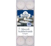 La Briantina 10 Candele Tealight Bianche, Durata 4 Ore, Confezione da 10 Pezzi