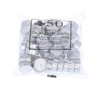 La Briantina 50 Candele Tealight Bianche, Durata 4 Ore, Confezione da 50 Pezzi