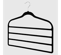 La Briantina Appendino Armadio a 4 Posti per Gonne, in Velluto Antiscivolo, Colore Casuale, a 4 Posti