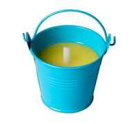 La Briantina Candela alla Citronella con Secchiello Colorato, Durata 8 Ore, Cera Gialla, Vasetto in Colore Casuale
