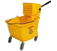 La Briantina Carrello Pulizie Professionali con Strizzatore Roll CAR06215A, Secchio da 32 Litri, con Ruote