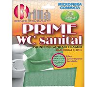 LA BRIANTINA DI POLI GIOVANNI S.P.A PAN03358A Panno Prime WC Sanital in Microfibra gommata per Sanitari e Bagno 30x30 cm, Poliestere, Verde, 30x30