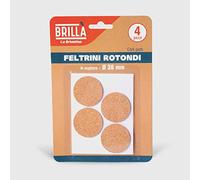 La Briantina Feltrini di Sughero Rotondi per Mobili, Protezione Sedie Arredi e Pavimenti, Diametro 3.8 cm, 4 Pezzi