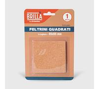 La Briantina Feltrino Grande di Sughero Quadrato per Mobili, Protezione Sedie Arredi e Pavimenti, 8.5x8.5 cm