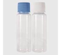 La Briantina Flaconcini Porta Lozioni da Viaggio 25 ml - Set da 2 in Plastica Trasparente con Tappo a Vite - Ideali per Shampoo, Cosmetici Liquidi e Bagaglio a Mano