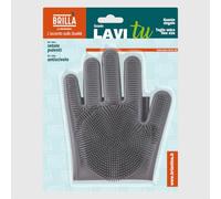 La Briantina Guanto in Silicone con Setole per il Lavaggio dei Piatti, Multiuso per Pulizia, 35 x 16 x 2,7 cm, Antracite, 1 Pezzo