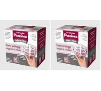 La Briantina Guscio Lavaggio Reggiseni - Set 2 Pezzi Rigidi (Grande + Piccolo) per Protezione Coppe e Ferretti, Plastica (Confezione da 2)