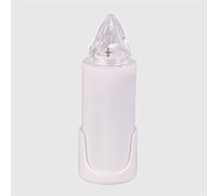 La Briantina Lumino Elettrico a Led con Supporto Adesivo, Durata 120 Giorni,in Polipropilene, Bianco con Luce Blu Intermittente, 10xø3.5 cm