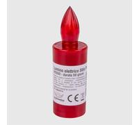 La Briantina Lumino Elettrico a Led Stilo Pacis, Durata 50 Giorni, Rosso con Luce Fissa, 9.5xø3 cm