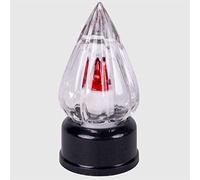 La Briantina Lumino Elettrico Fiamma Domini in Vetro, Luce Intermittente Rossa, Durata 365 Giorni