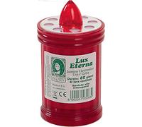 La Briantina Lumino Lux Eterna, Rosso, 12 x 6.5 cm, a pile, plastica