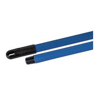 La Briantina Manico Professionale Frosted per Scope, in Metallo Plastificato, Finitura Ruvida Antiscivolo, Lunghezza 130 cm, Filetto Universale, Colore Blu