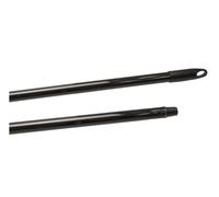 La Briantina Manico Professionale per Scope, in Metallo Plastificato ad Alto Spessore, Lunghezza 130 cm, Colore Nero