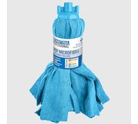 La Briantina Mop in Microfibra Blu a Frangia Tagliata 260 g - Alta Assorbenza, Uso Generale, Professionale e Domestico