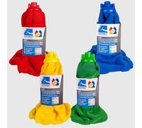 La Briantina Mop Tornado 33 cm 123 g Professional, Doppia Tessitura Microfibra e Rete in Poliestere, Filetto Universale, Colori Assortiti