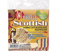 La Briantina PAN00849B Panni POLV. Scozzesi 2PZ 50X50, Plastica, Multicolore