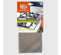 La Briantina Panno Paglietta 30x30 cm - Doppia Faccia: Lato Abrasivo Antigraffio + Microfibra - Pulizia Efficace Cucina, Forni, Fornelli e Superfici Lavabili