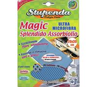 La Briantina Panno Pulizia Magic Splendido Assorbiolio, in Microfibra Ultrapulente, Doppia Azione Assorbe e Rimuove l'Unto, Riutilizzabile, 20x30 cm.