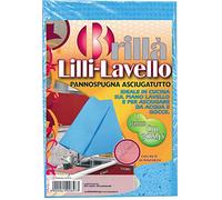 La Briantina Pannospugna Scolapiatti Lilli per Pentole Lavello e Cucina, a Doppia Azione Pulisce e Asciuga, Formato Extra Large 30x45 cm.