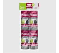 La Briantina Ricariche Adesive per Spazzola Levapelucchi - 4 Rotoli da 10 m - Ricambi Rullo ø 4,8 x 10 cm - Per Abiti, Tessuti, Divani, Rimozione Peli e Polvere - Compatibili con Manici Standard