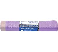 La Briantina Sacchi Racolta Differenziata SAC04029A Viola, Formato Grande 70x100 cm, Capienza 110 Litri, 10 Sacchi