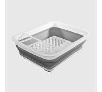 La Briantina Scola Stoviglie Zero Spazio Pieghevole - Salvaspazio - Bianco e Grigio