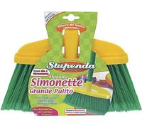 La Briantina Scopa Alta per Interni Madame Simonette, con Setole Micropiumate, Sottile e Ultra-Compatta 21x30x5 cm, Attacco del Manico Universale