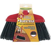 La Briantina Scopa Alta per Interni Morena per Tutti i Pavimenti di Casa, con Setole Micropiumate, Sottile e Ultra-Compatta, Attacco del Manico Universale