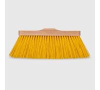 La Briantina Scopa Legno Olga - Setole Rigide e Ondulate in PVC - Assicella in Legno - Filetto Italiano - Per Uso Esterno