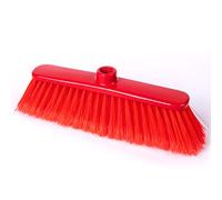 La Briantina Scopa per Interni Anita per Tutti i Pavimenti di Casa, con Setole Piumate, Leggera e Versatile, Larghezza 27 cm, Colore Rosso (SCO04463A)