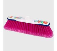 La Briantina Scopa per Interni Flowers per Tutti i Pavimenti di Casa, con Setole Micropiumate, Larghezza 32.5 cm, Colore Casuale