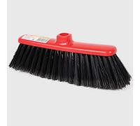 La Briantina Scopa per Interni Testa Rossa per Tutti i Pavimenti di Casa, con Setole Piumate, Leggera e Sottile, Efficace per Fessure